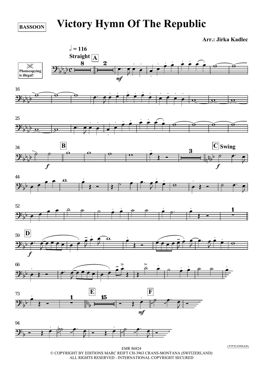 Victory Hymn Of The Republic Bassoon Solo scores gallery preview page 3