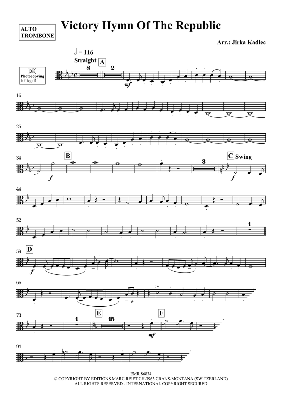 Victory Hymn Of The Republic Piano Accompaniment scores gallery preview page 3