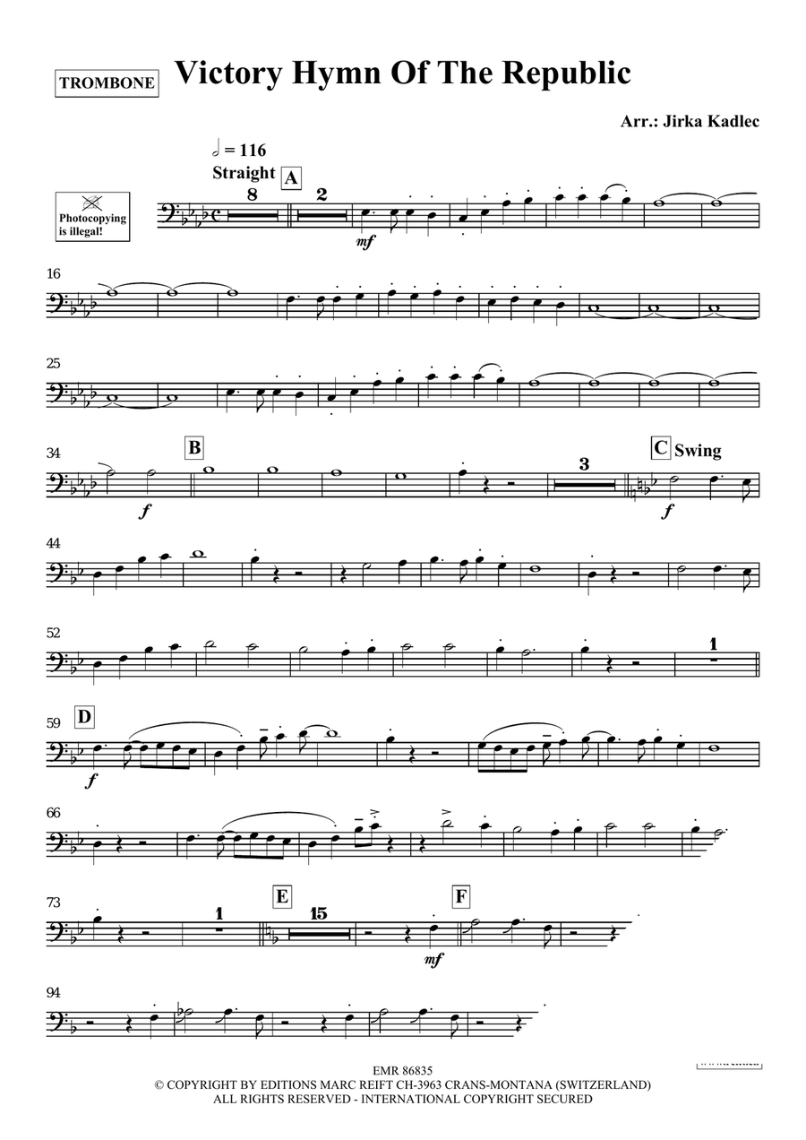 Victory Hymn Of The Republic Piano Accompaniment scores gallery preview page 3