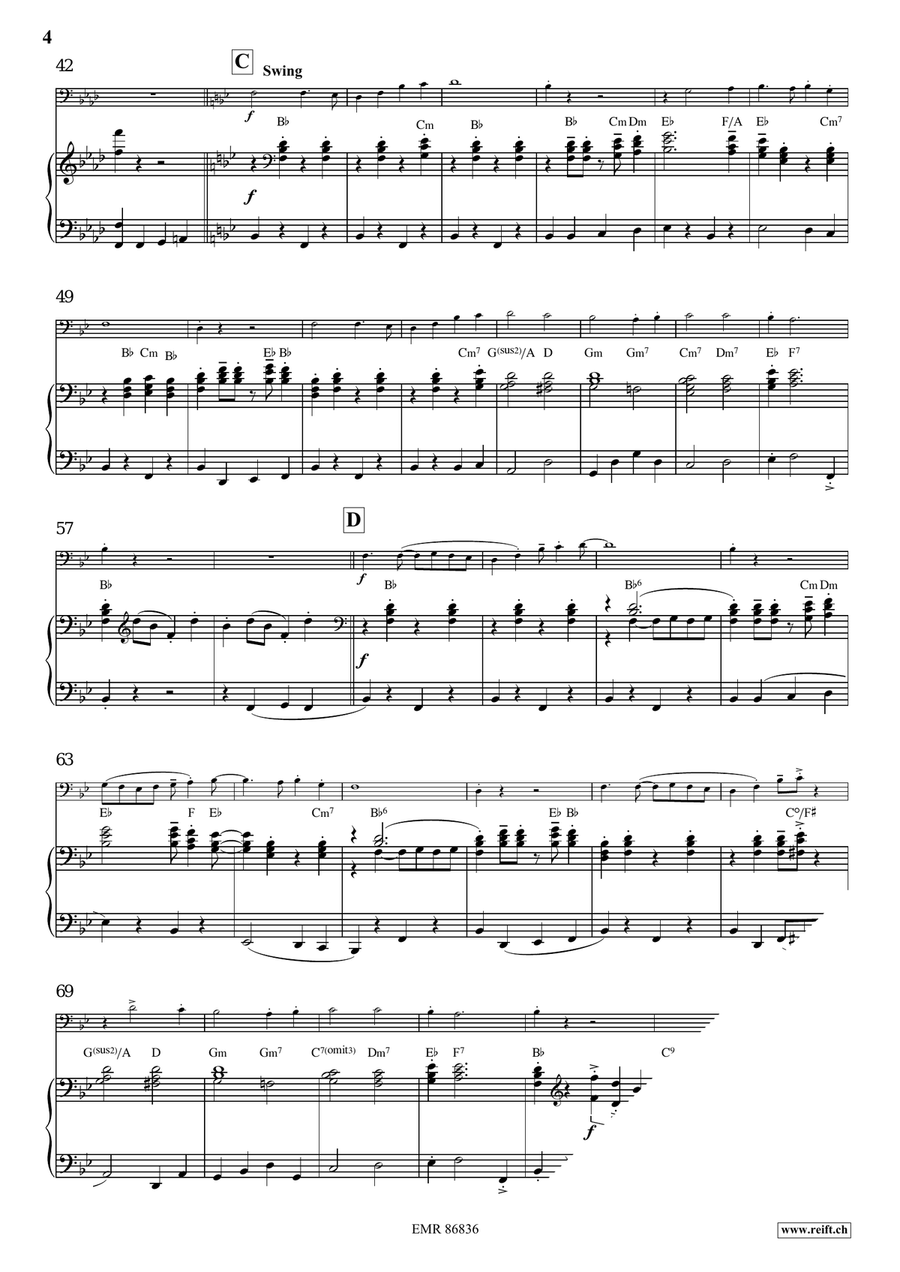 Victory Hymn Of The Republic Bass Trombone scores gallery preview page 5