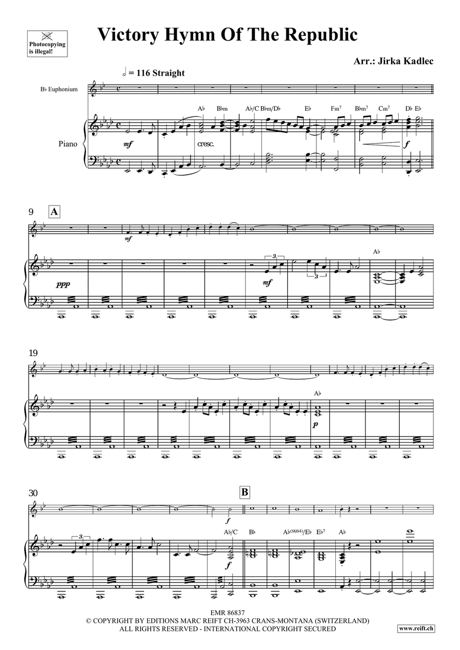 Victory Hymn Of The Republic Euphonium scores gallery preview page 4