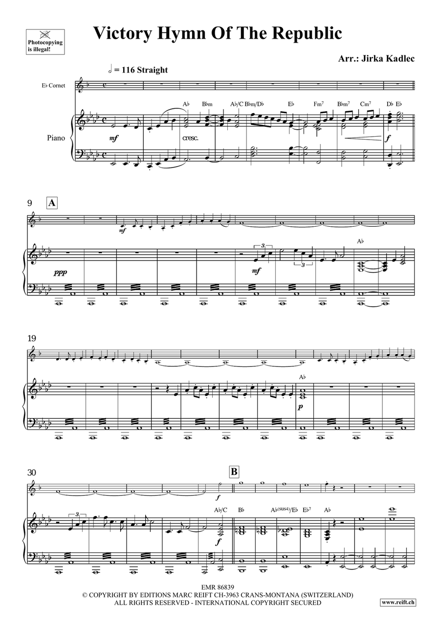 Victory Hymn Of The Republic Cornet scores gallery preview page 4