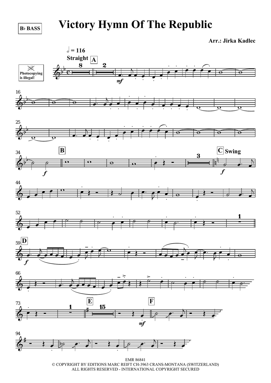 Victory Hymn Of The Republic Voice Solo scores gallery preview page 3