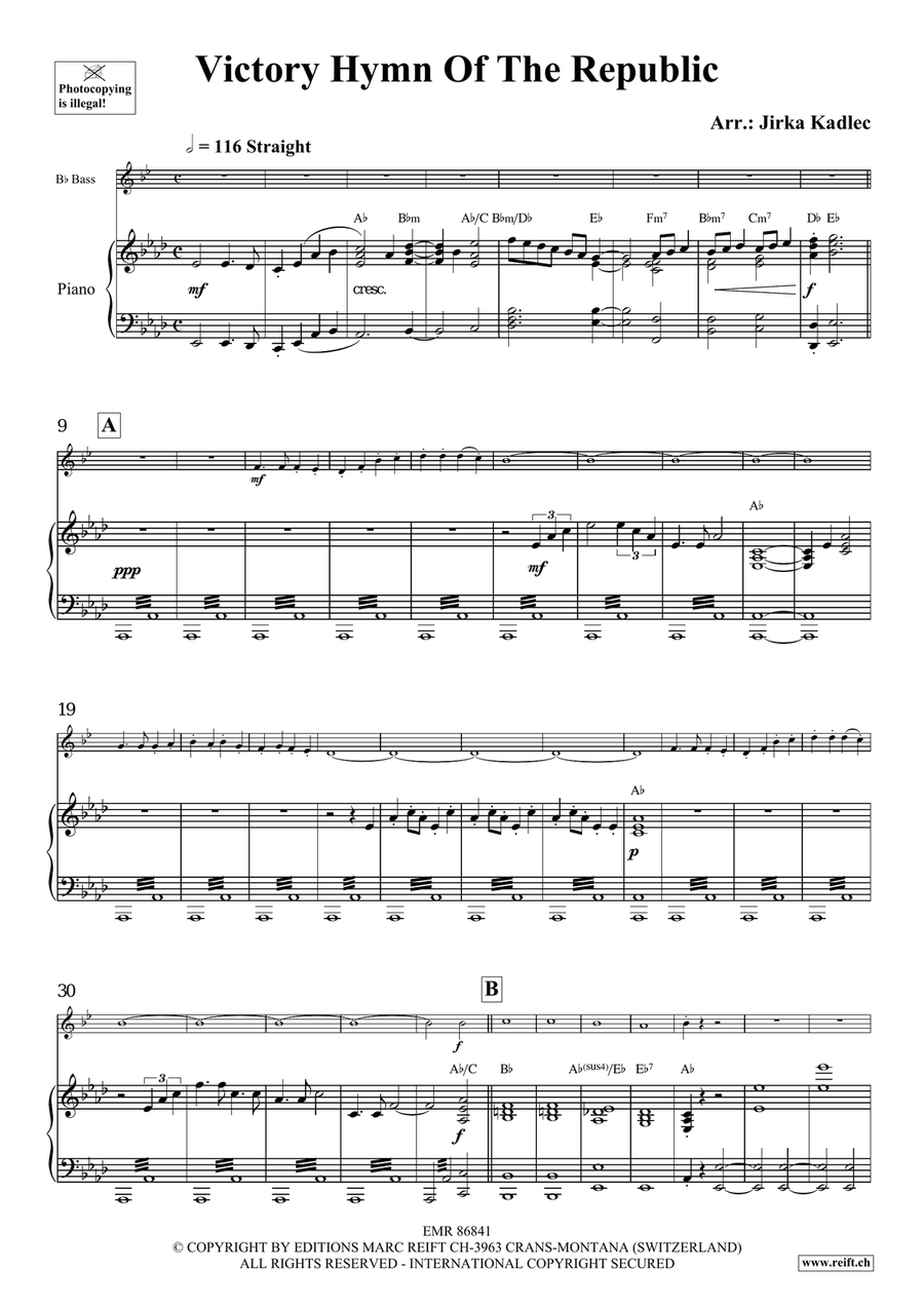 Victory Hymn Of The Republic Voice Solo scores gallery preview page 4