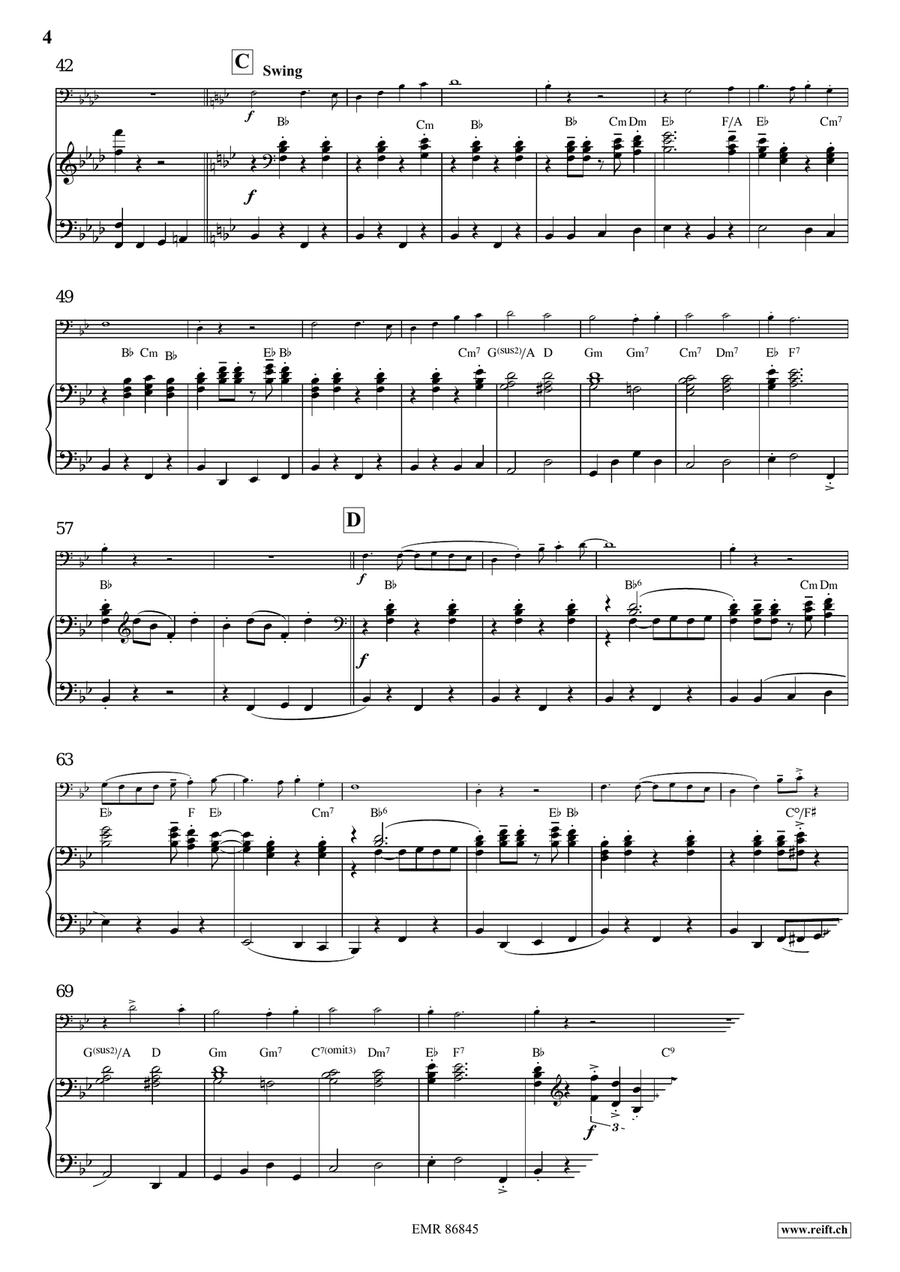 Victory Hymn Of The Republic Double Bass scores gallery preview page 5