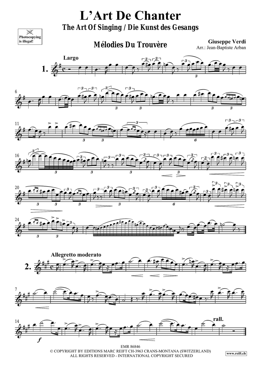 L' Art De Chanter L' Art De Chanter Piccolo scores gallery preview page 3