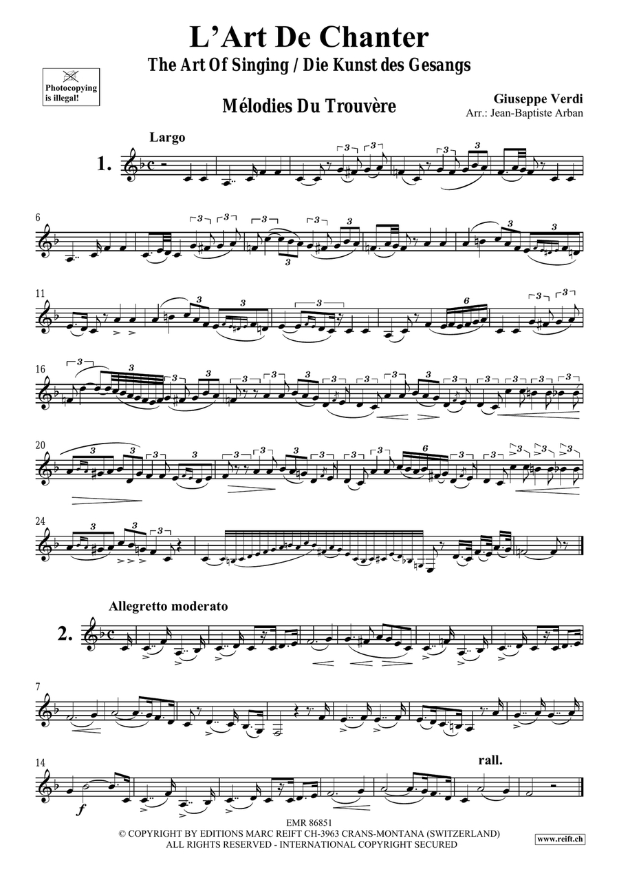 L' Art De Chanter L' Art De Chanter Bass Clarinet scores gallery preview page 3