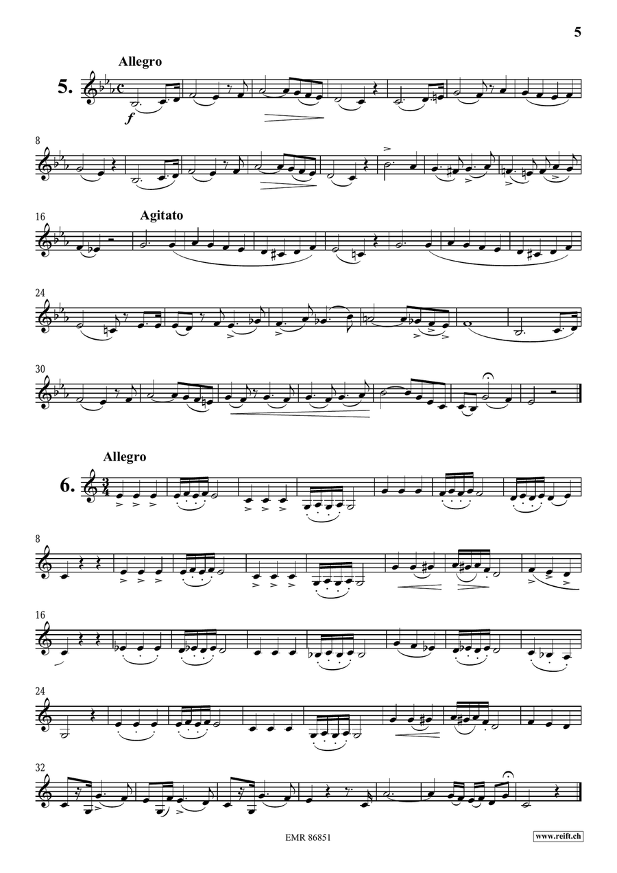 L' Art De Chanter L' Art De Chanter Bass Clarinet scores gallery preview page 5