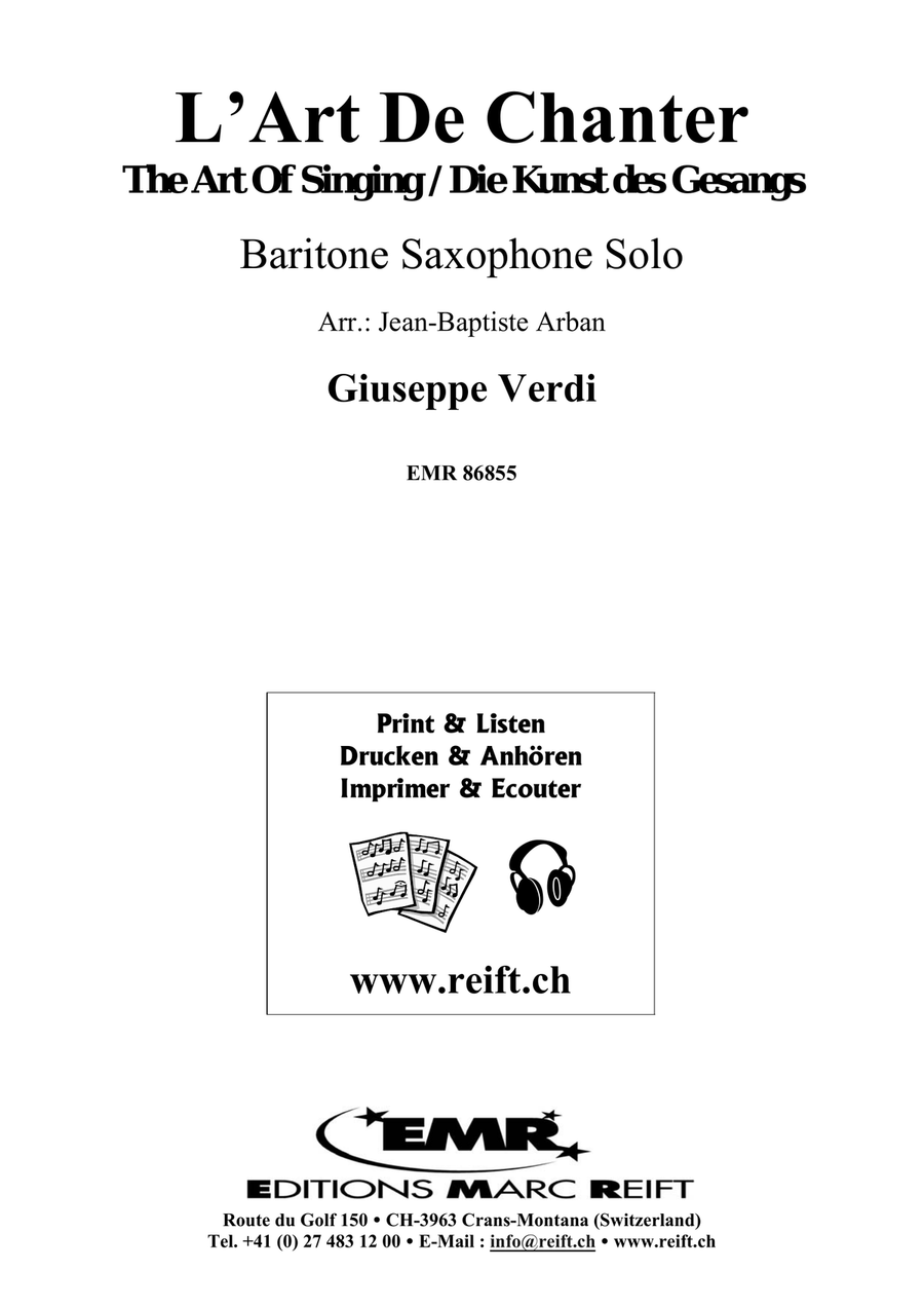 L' Art De Chanter L' Art De Chanter Baritone Saxophone scores gallery preview page 2