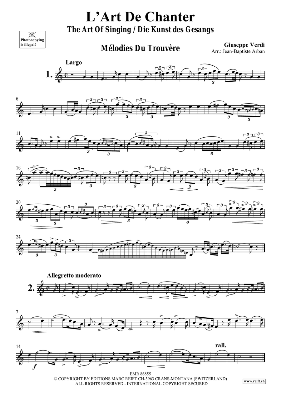 L' Art De Chanter L' Art De Chanter Baritone Saxophone scores gallery preview page 3