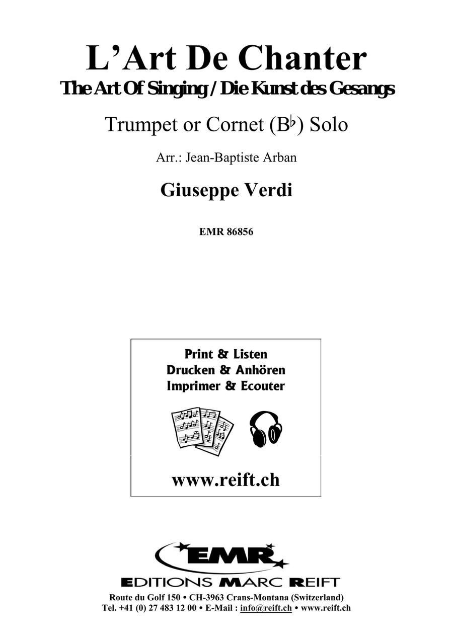 L' Art De Chanter L' Art De Chanter Cornet scores gallery preview page 2