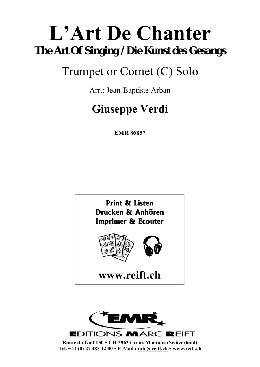 L' Art De Chanter L' Art De Chanter Cornet scores gallery preview page 2