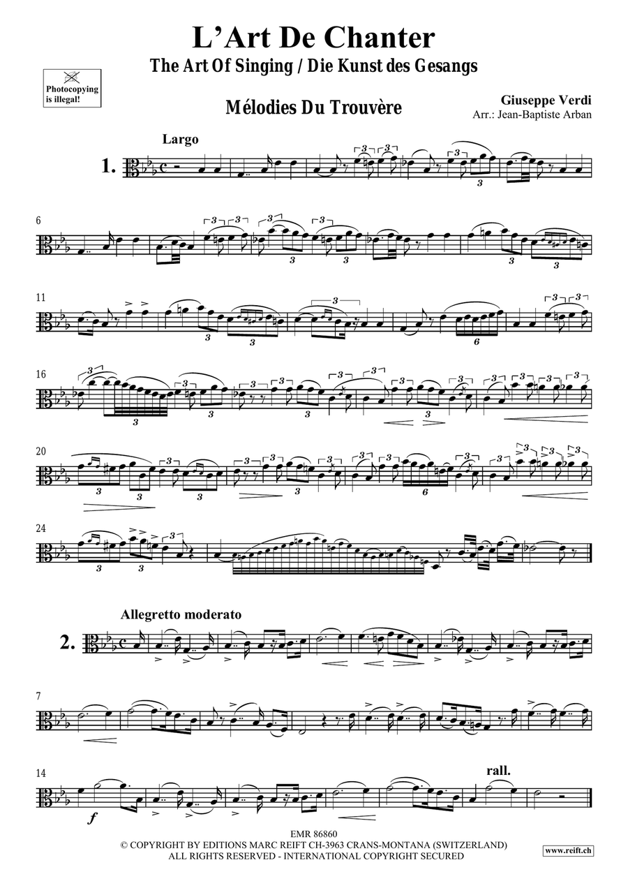 L' Art De Chanter L' Art De Chanter Trombone Solo scores gallery preview page 3