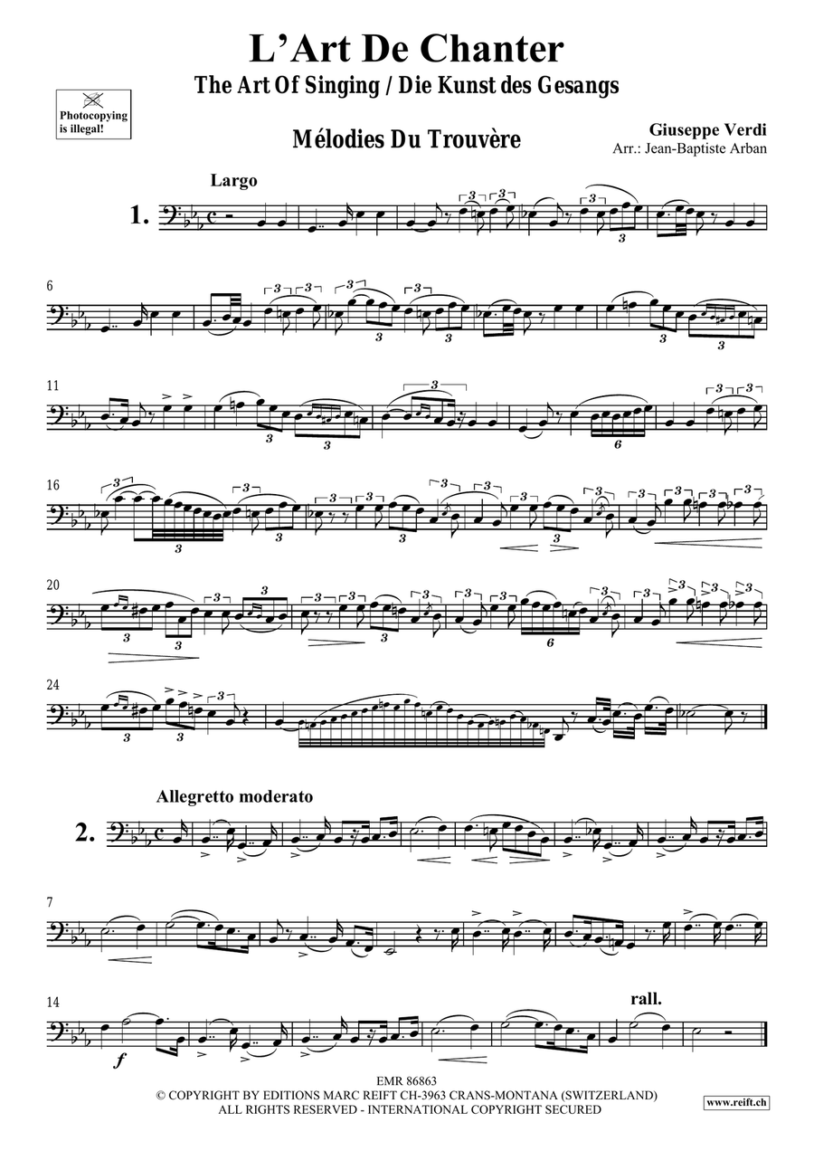 L' Art De Chanter L' Art De Chanter Bass Trombone scores gallery preview page 3