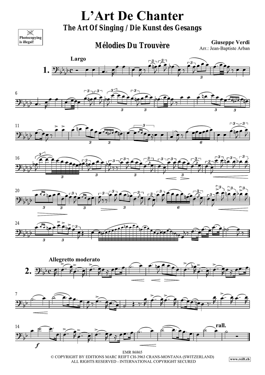 L' Art De Chanter L' Art De Chanter Euphonium scores gallery preview page 3