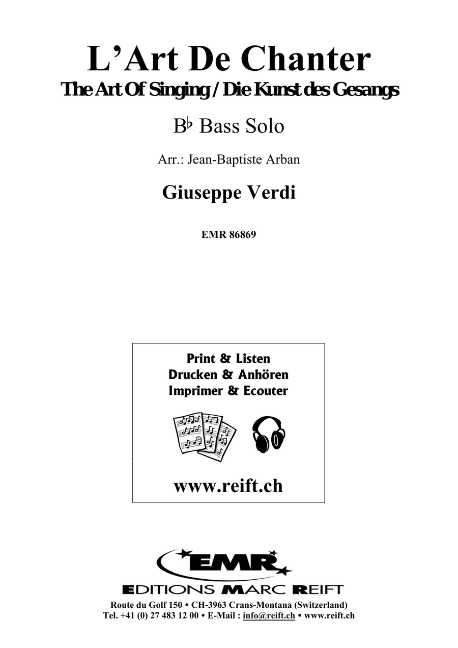 L' Art De Chanter L' Art De Chanter Bass Voice scores gallery preview page 2
