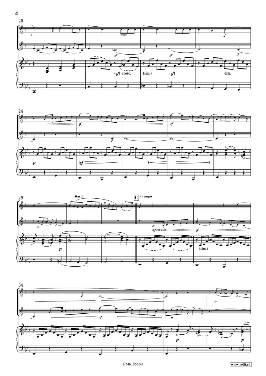 Concertpiece No. 1 by Felix Bartholdy Mendelssohn Euphonium Duet - Sheet Music page 4
