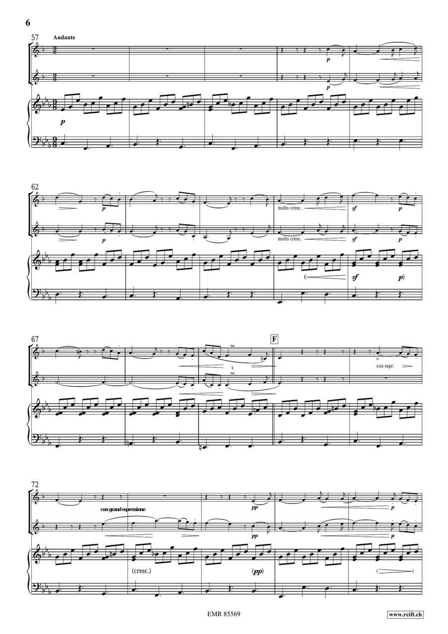 Concertpiece No. 1 by Felix Bartholdy Mendelssohn Euphonium Duet - Sheet Music page 6