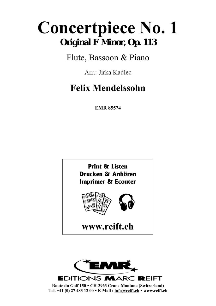 Concertpiece No. 1 by Felix Bartholdy Mendelssohn Bassoon - Sheet Music page 2