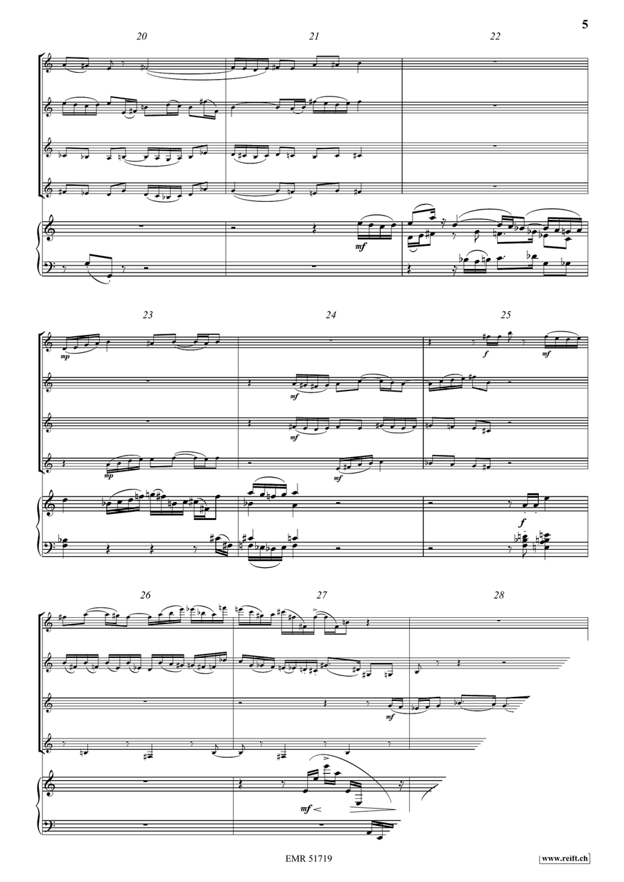 Quintette Quintette Clarinet scores gallery preview page 6