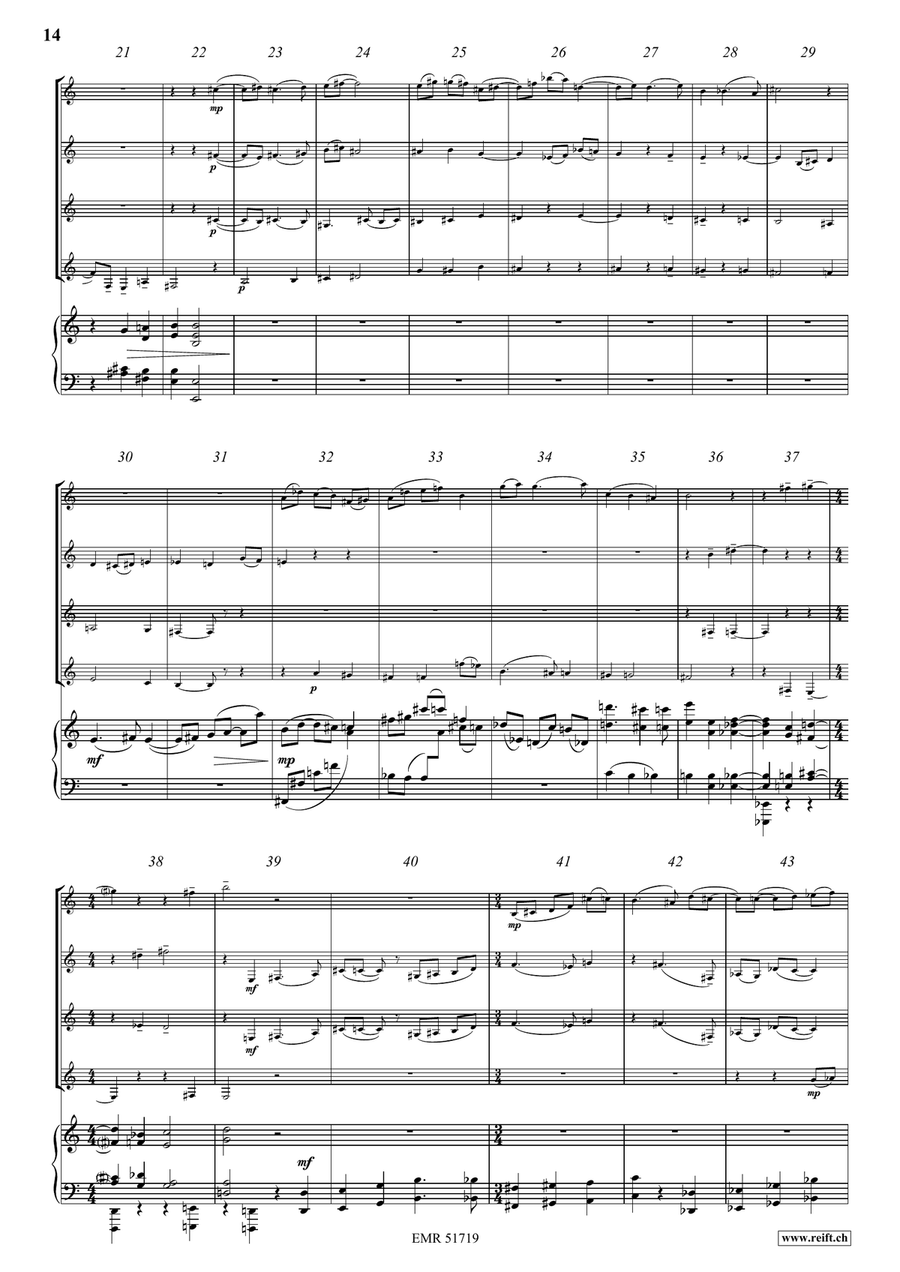 Quintette Quintette Clarinet scores gallery preview page 8