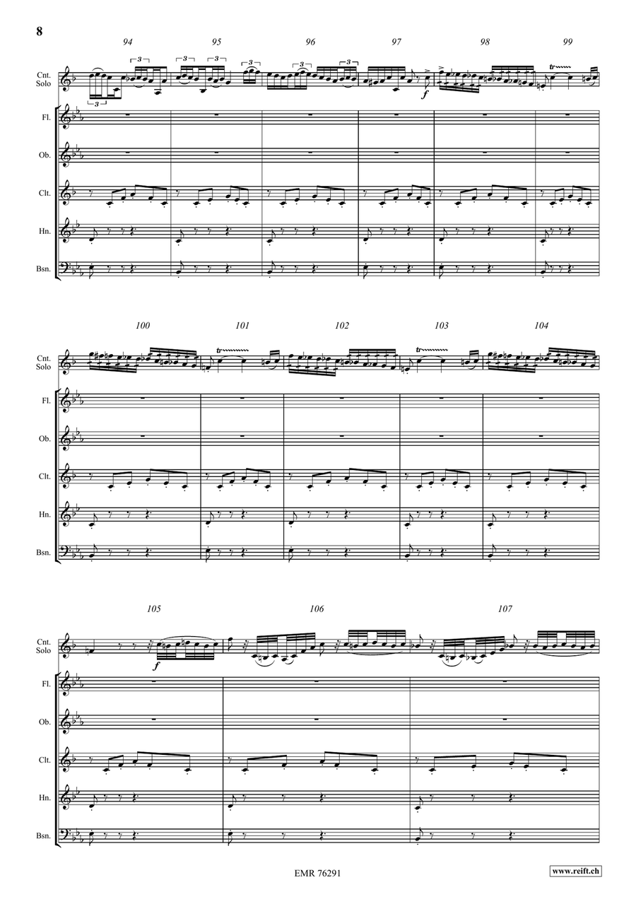 Carnival Of Venice Carnival Of Venice Woodwind Quintet scores gallery preview page 8