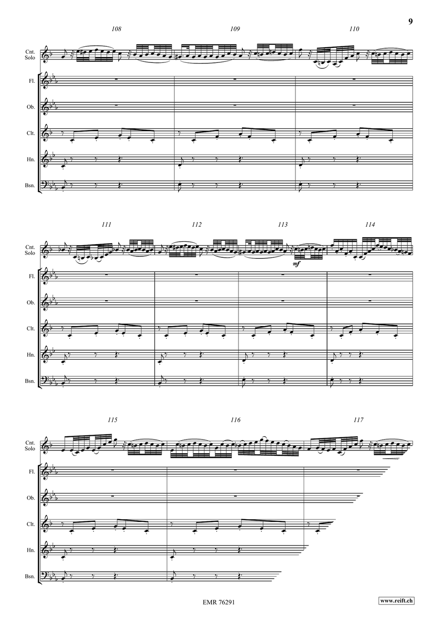 Carnival Of Venice Carnival Of Venice Woodwind Quintet scores gallery preview page 9