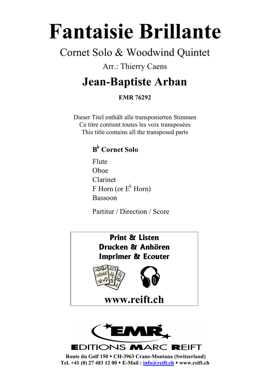 Fantaisie Brillante Fantaisie Brillante Woodwind Quintet scores gallery preview page 2