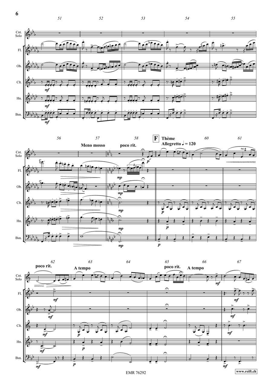 Fantaisie Brillante Fantaisie Brillante Woodwind Quintet scores gallery preview page 6