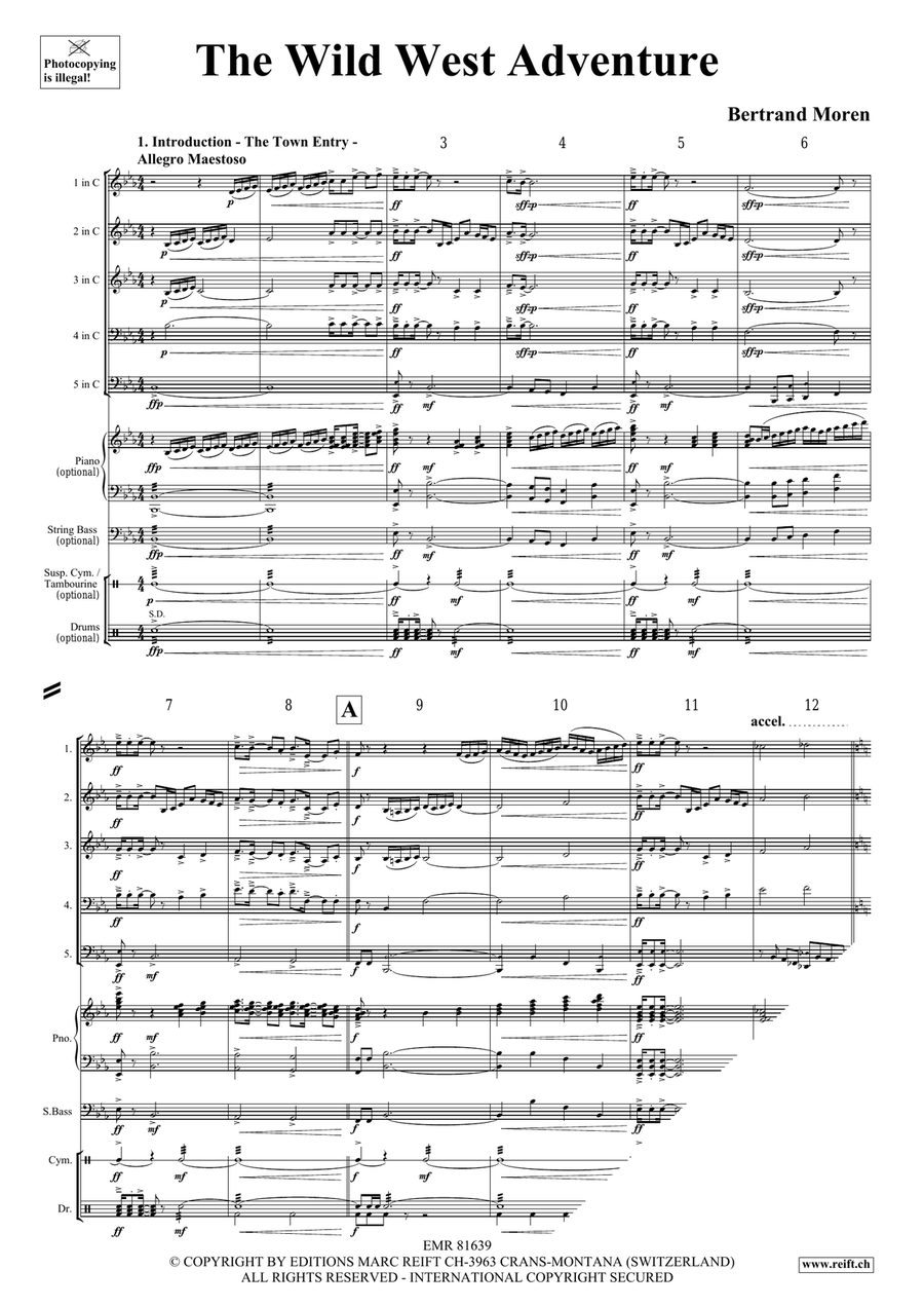 The Wild West Adventure The Wild West Adventure Score scores gallery preview page 4
