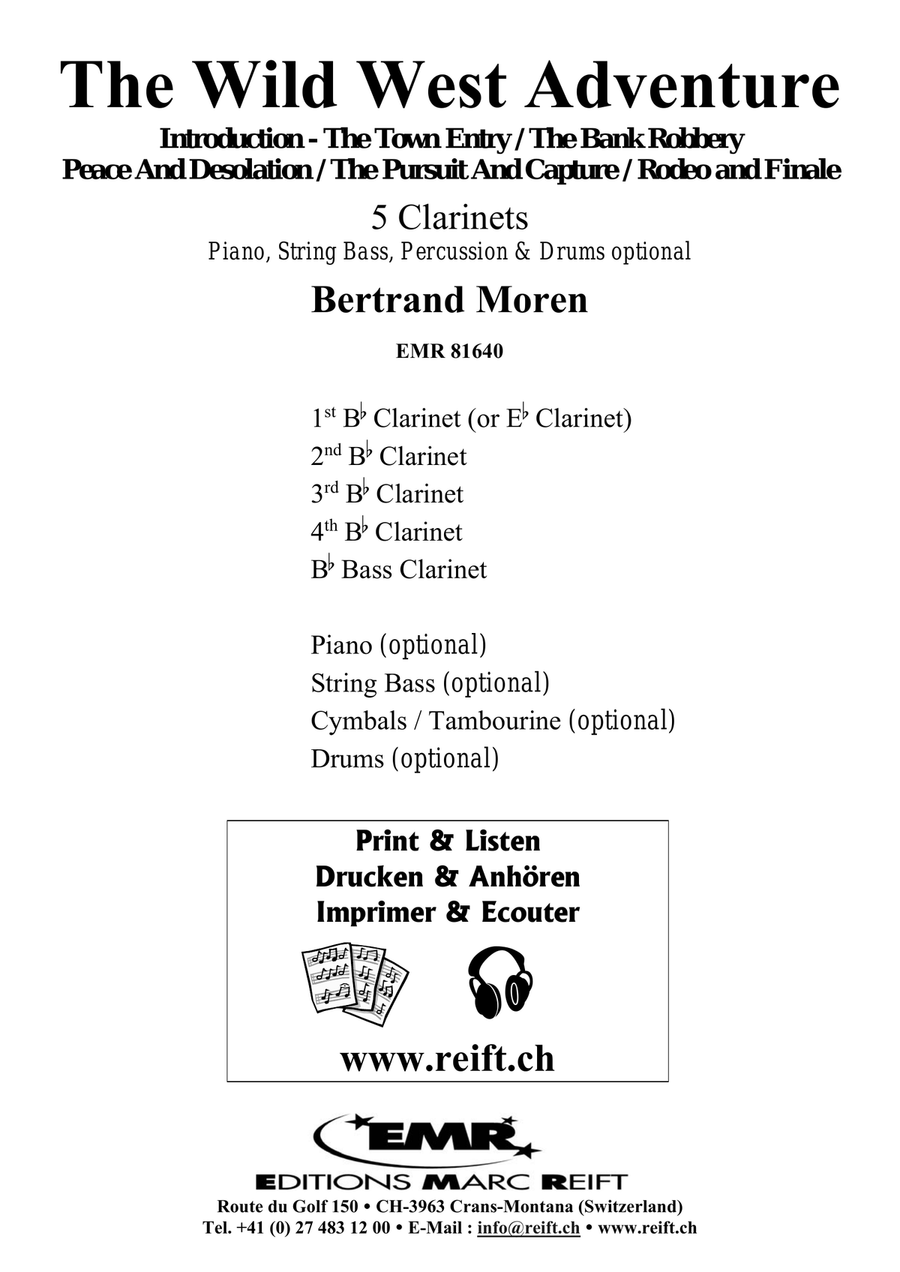 The Wild West Adventure The Wild West Adventure Clarinet Quintet scores gallery preview page 2