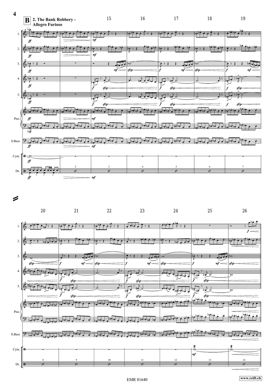 The Wild West Adventure The Wild West Adventure Clarinet Quintet scores gallery preview page 5