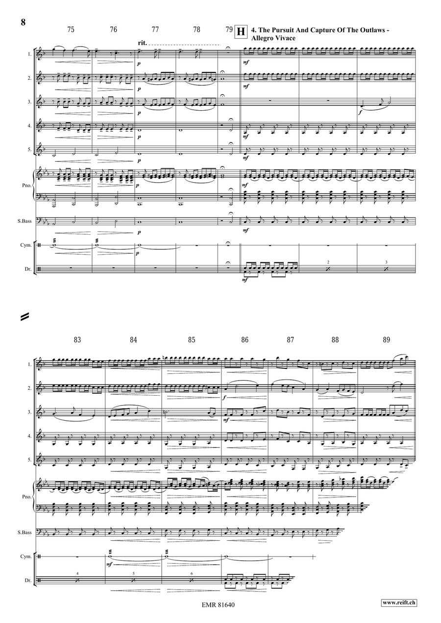 The Wild West Adventure The Wild West Adventure Clarinet Quintet scores gallery preview page 8