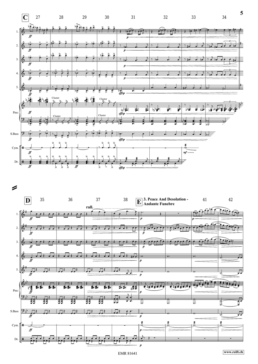 The Wild West Adventure The Wild West Adventure Saxophone Quintet scores gallery preview page 6