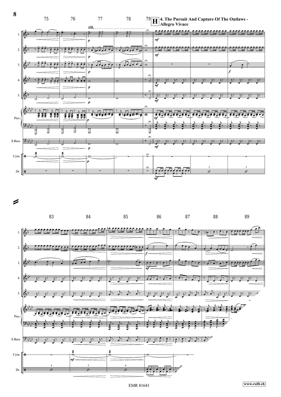 The Wild West Adventure The Wild West Adventure Saxophone Quintet scores gallery preview page 8
