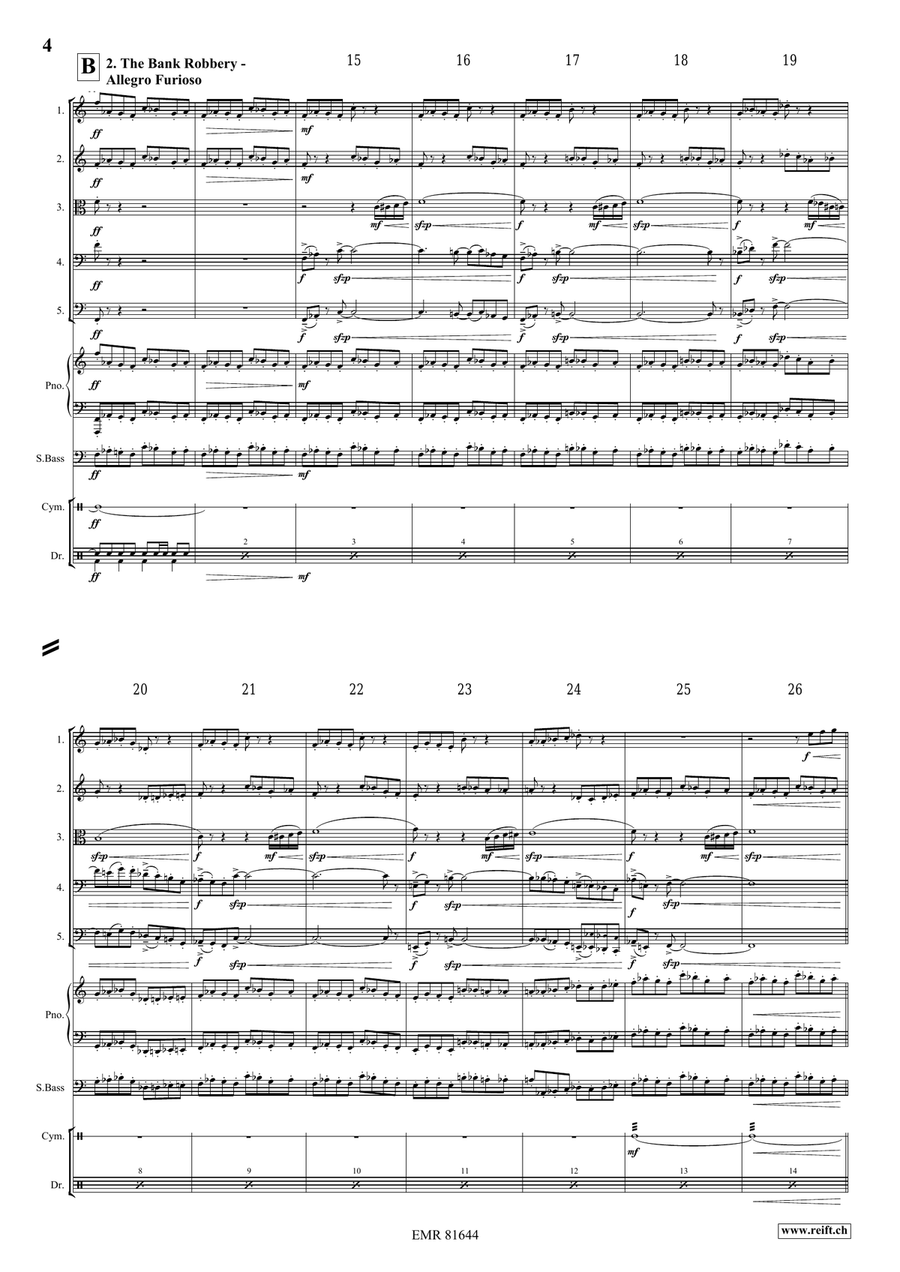 The Wild West Adventure The Wild West Adventure String Quintet scores gallery preview page 5