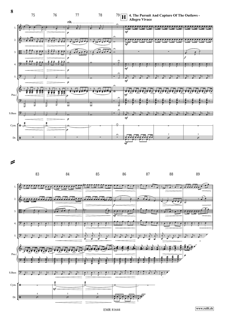 The Wild West Adventure The Wild West Adventure String Quintet scores gallery preview page 8