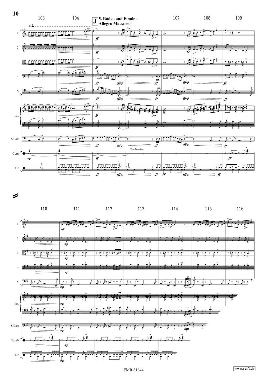 The Wild West Adventure The Wild West Adventure String Quintet scores gallery preview page 9