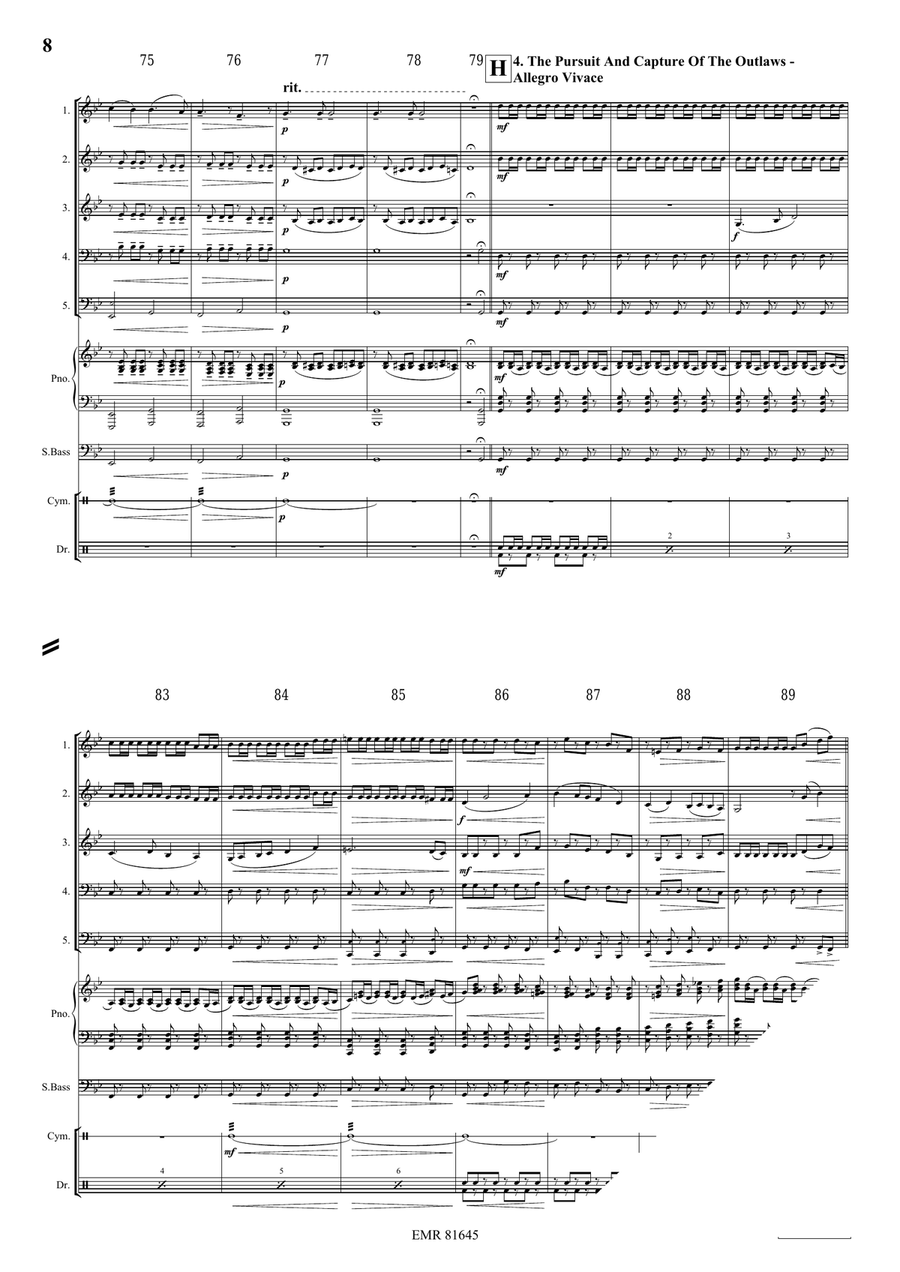 The Wild West Adventure The Wild West Adventure Brass Quintet scores gallery preview page 8