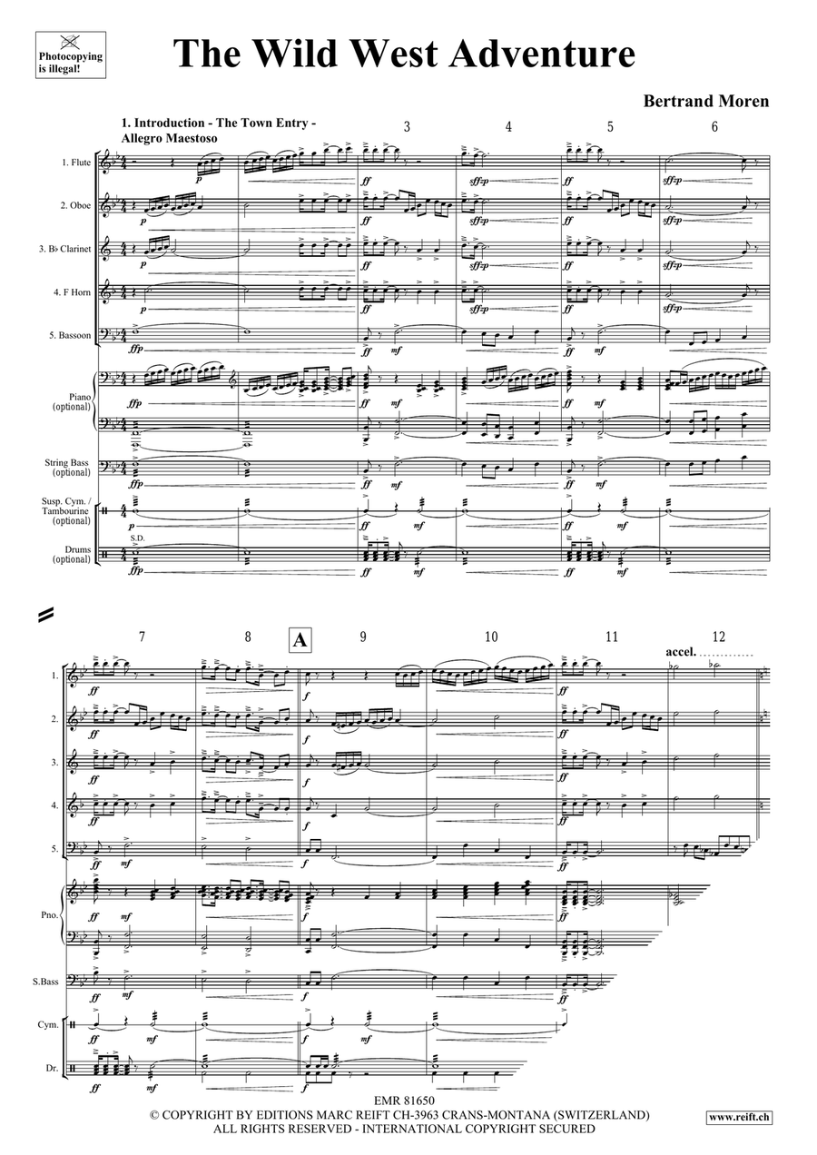 The Wild West Adventure The Wild West Adventure Woodwind Quintet scores gallery preview page 4