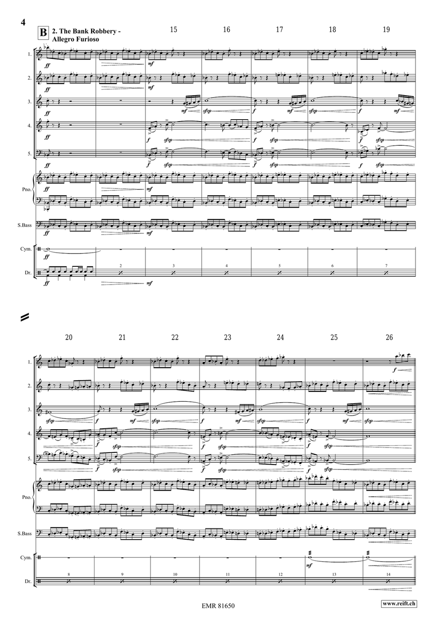 The Wild West Adventure The Wild West Adventure Woodwind Quintet scores gallery preview page 5