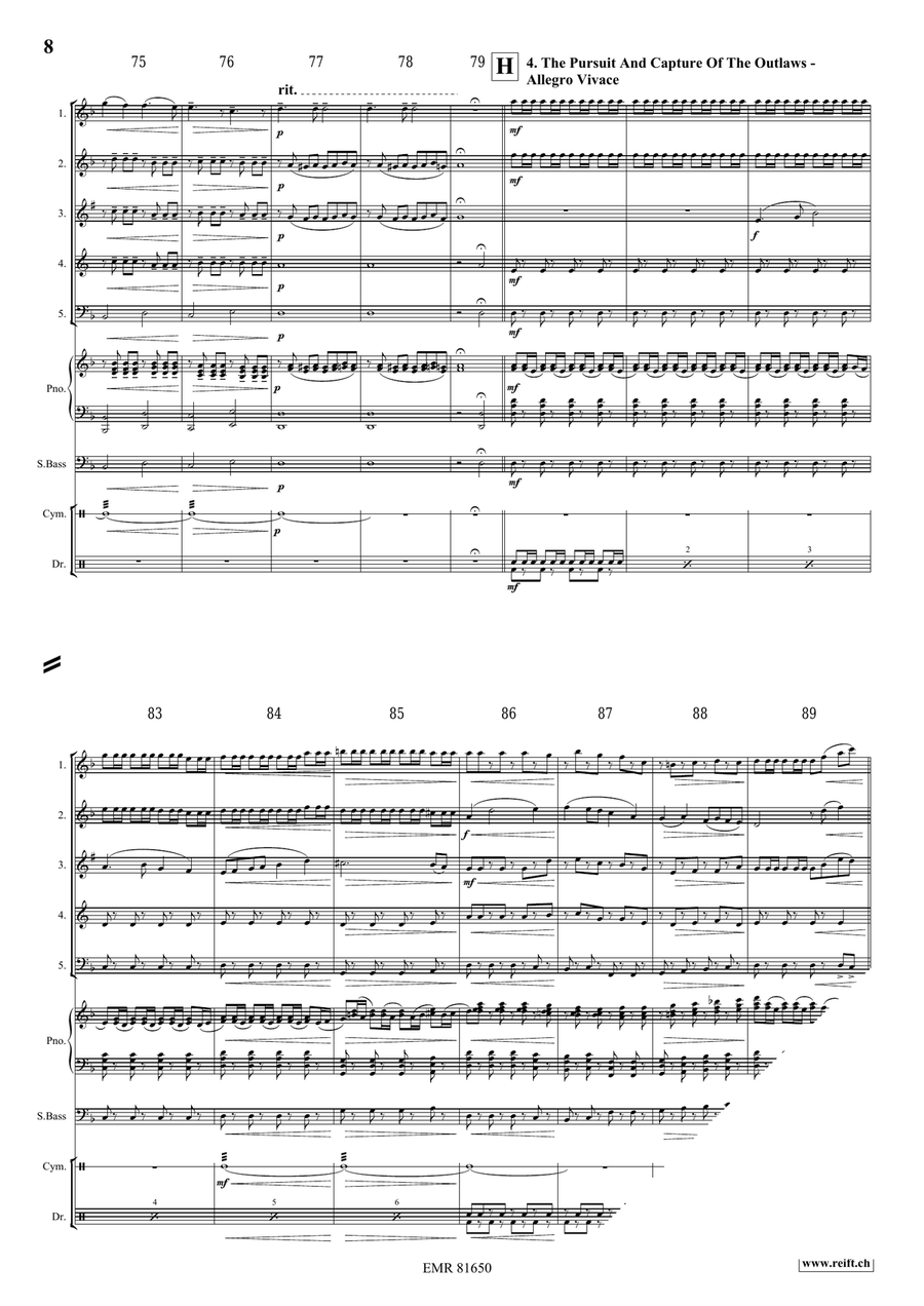 The Wild West Adventure The Wild West Adventure Woodwind Quintet scores gallery preview page 8