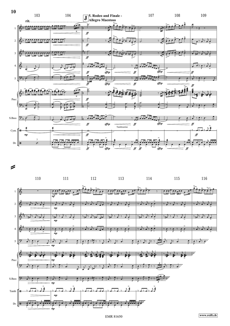 The Wild West Adventure The Wild West Adventure Woodwind Quintet scores gallery preview page 9