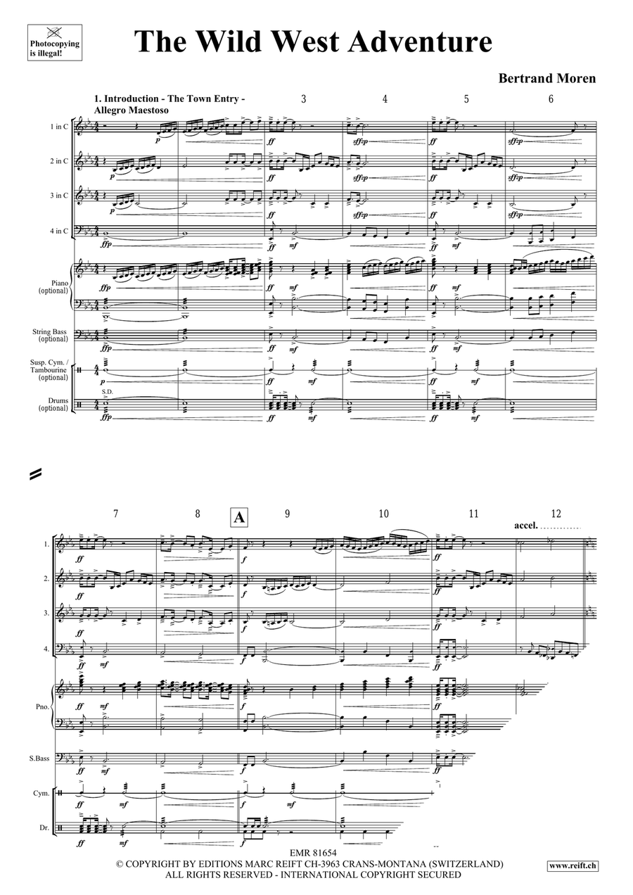 The Wild West Adventure The Wild West Adventure Score scores gallery preview page 4