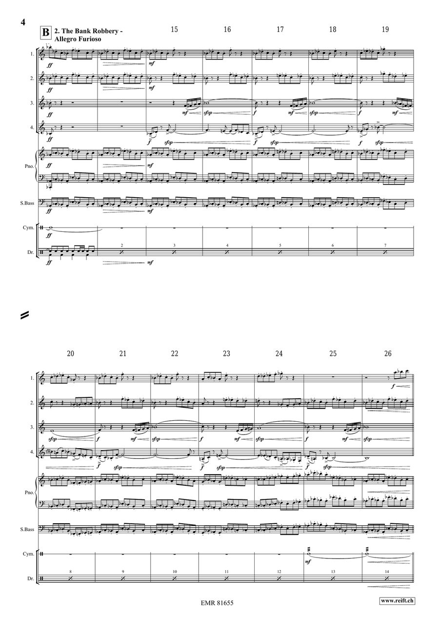 The Wild West Adventure The Wild West Adventure Clarinet Quartet scores gallery preview page 5