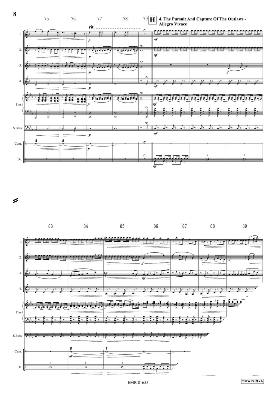 The Wild West Adventure The Wild West Adventure Clarinet Quartet scores gallery preview page 8