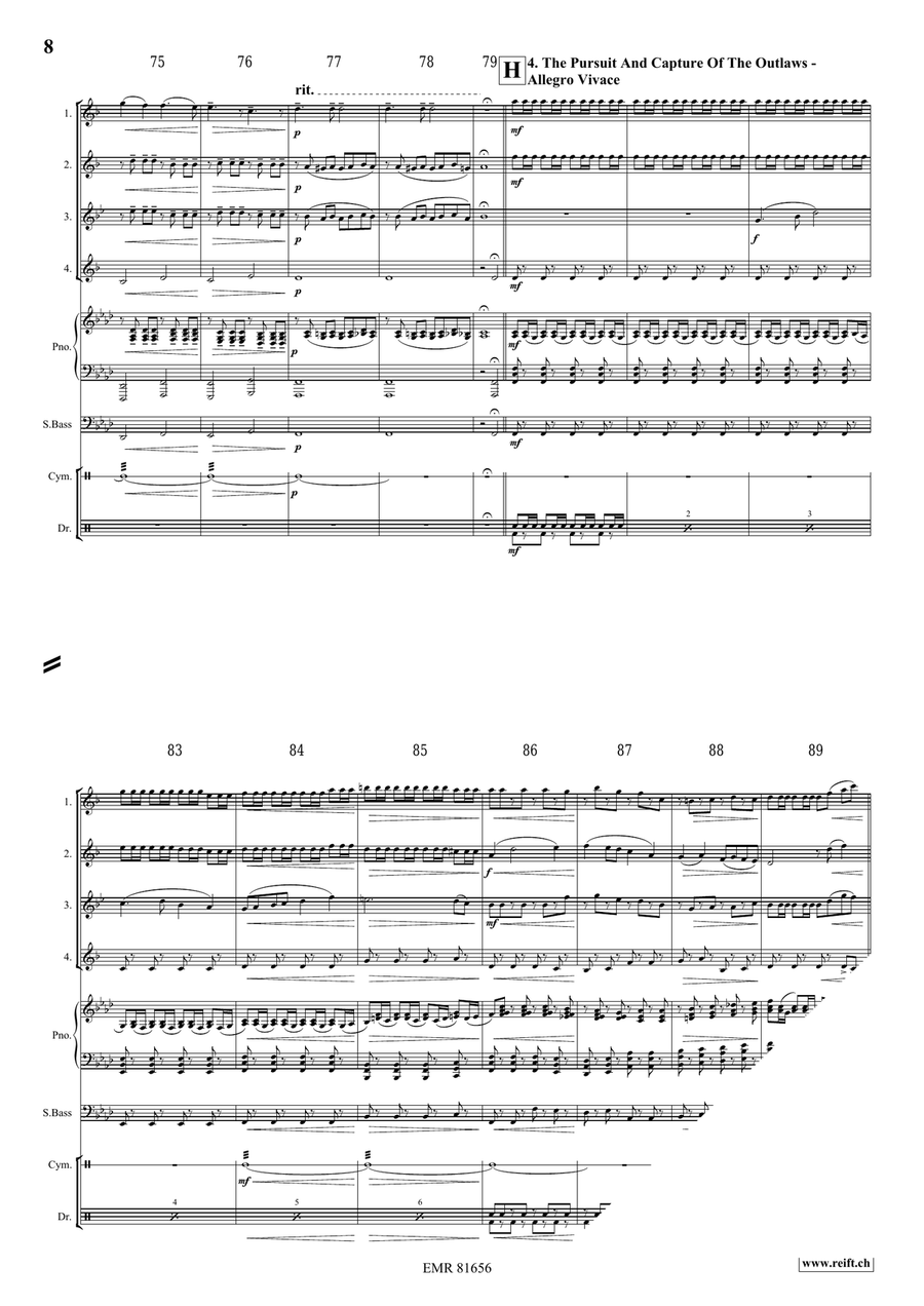 The Wild West Adventure The Wild West Adventure Saxophone Quartet scores gallery preview page 8