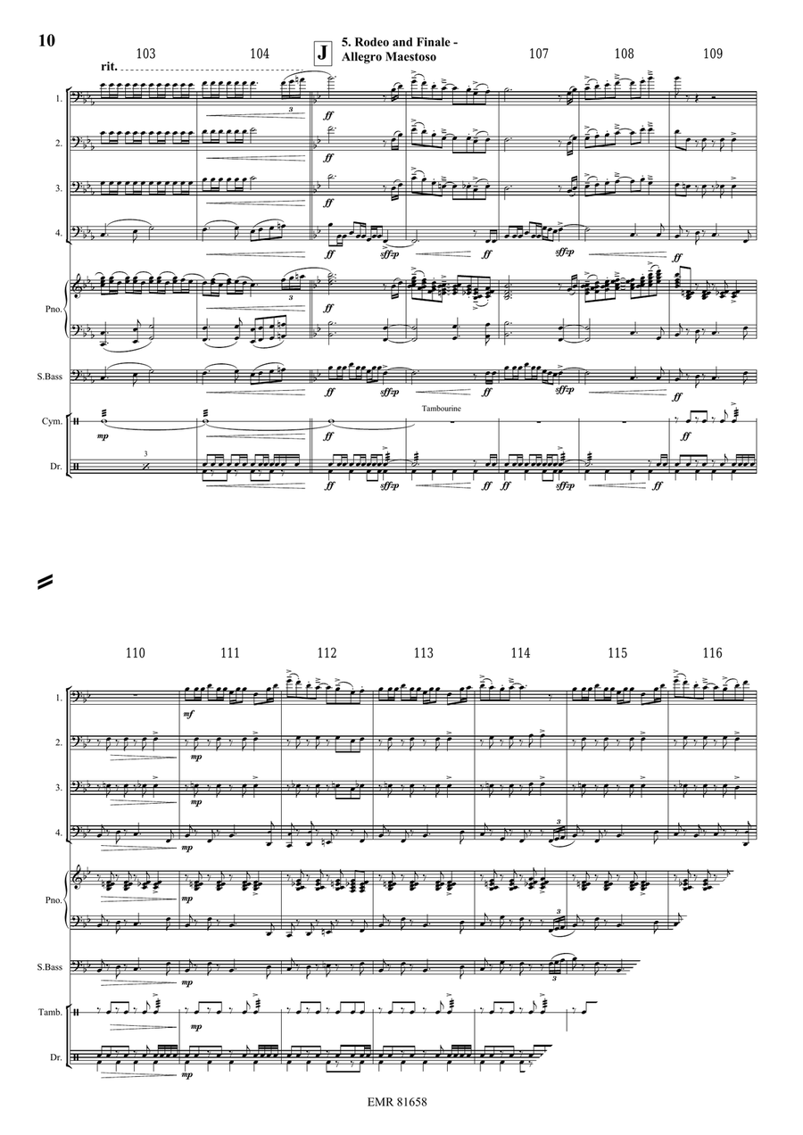 The Wild West Adventure The Wild West Adventure Trombone Quartet scores gallery preview page 9