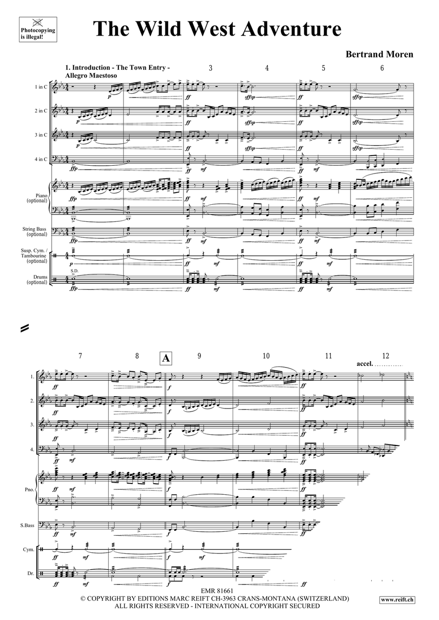 The Wild West Adventure The Wild West Adventure Woodwind Quartet scores gallery preview page 4