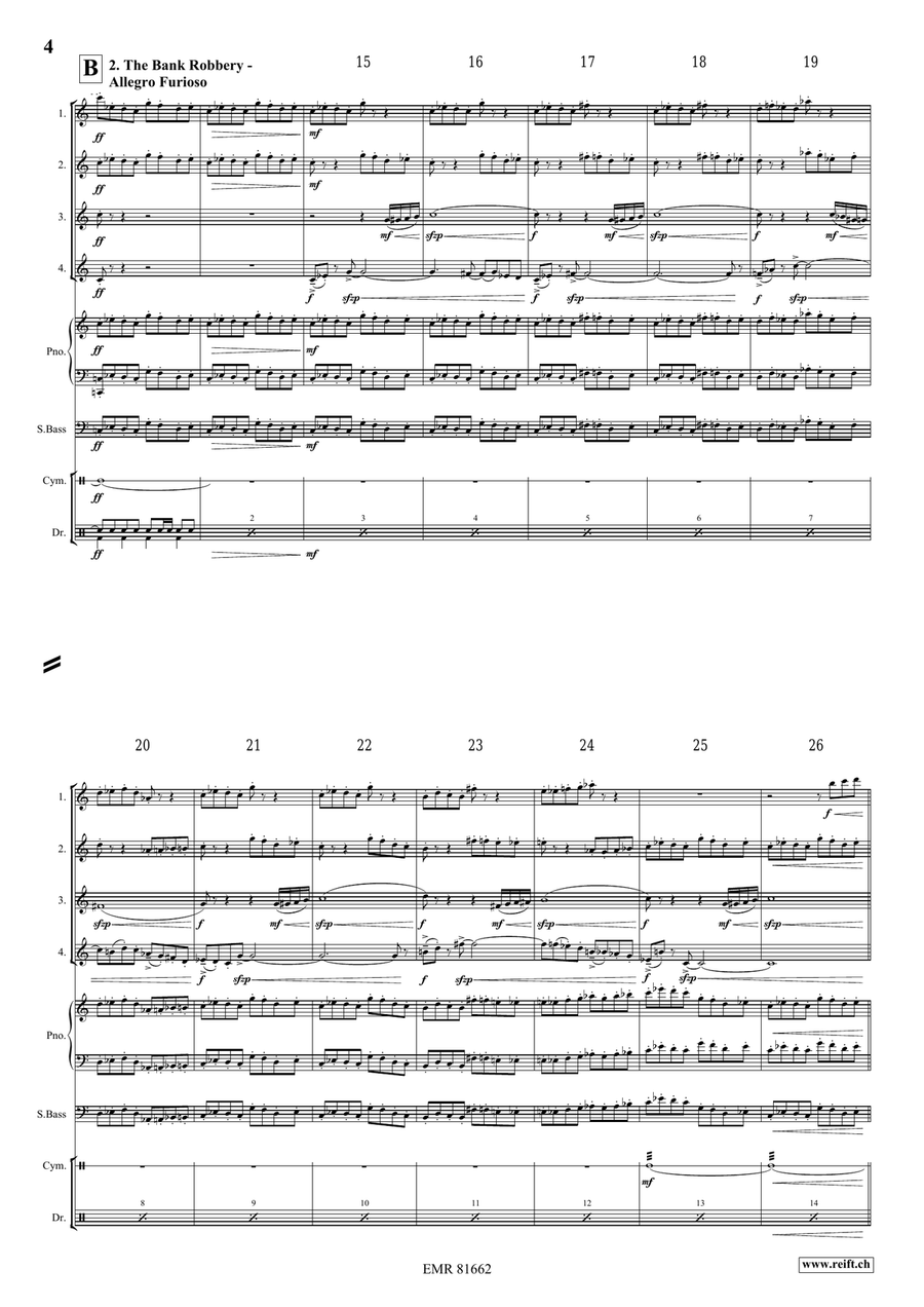 The Wild West Adventure The Wild West Adventure Flute Quartet scores gallery preview page 5
